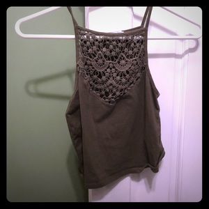 Crop crochet front